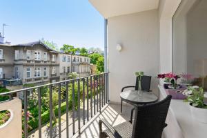 Balcon ou terrasse dans l'établissement Grand Apartments - Apartment for 7 people in Sopot