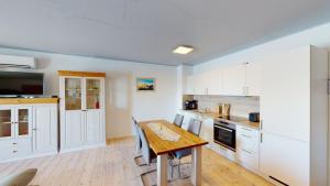 Kuchyň nebo kuchyňský kout v ubytování Speicher Residenz Barth E3 App10