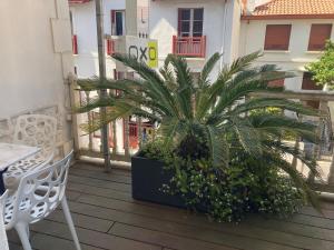 Balkón nebo terasa v ubytování Hôtel Oxo