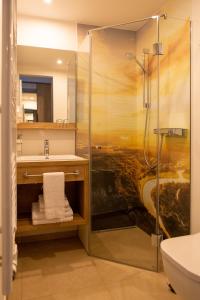 
Een badkamer bij Hotel garni Grundmühle
