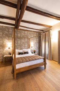 Katil atau katil-katil dalam bilik di Hotel Porta San Mamolo