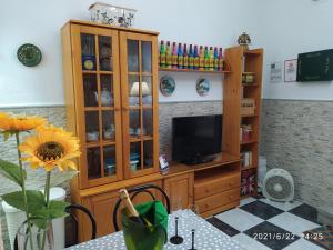 TV a/nebo společenská místnost v ubytování Los Tres Girasoles