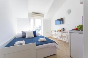 Postel nebo postele na pokoji v ubytování Studio Apartman Blue View