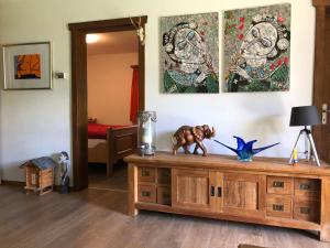 Χώρος καθιστικού στο Appartement Waidmannsheil mit schöner Aussicht