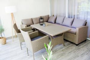 A seating area at South Part Zamárdi