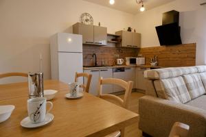Kuchyň nebo kuchyňský kout v ubytování Apartmán Žacléř