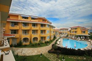 a view of a hotel with a swimming pool at Blue Orange Beach Resort in Sozopol +19 photos