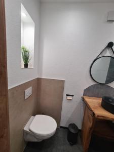 Koupelna v ubytování Gîte le petit bûcheron + 9 fotografií