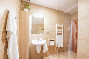 Baðherbergi á Úpatí Ještědu - apartmány