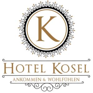 a hotel logo with a k symbol at Hotel Kosel garni UG in Rust