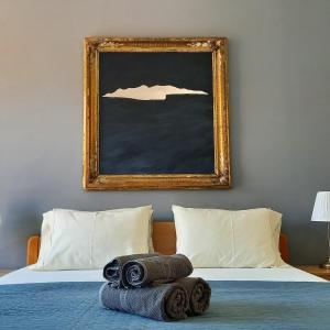 Postel nebo postele na pokoji v ubytování cascading villa nebbo dubrovnik