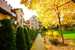 Vonkajšia záhrada v ubytovaní Apartament harmonic aparts