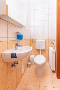 Kúpeľňa v ubytovaní Varázskő Apartman Gyula