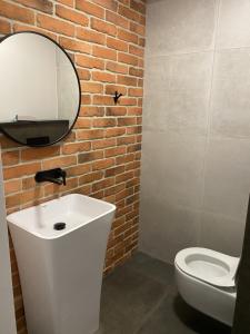 Koupelna v ubytování Manca Loft & SPA