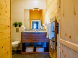 A bathroom at Majerczyk House