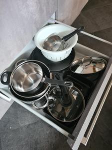 Kuchyň nebo kuchyňský kout v ubytování Gîte le petit bûcheron