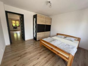 Letto o letti in una camera di Błękit