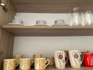 Coffee and tea making facilities at Athens Riviera: 2 bed / 3' walk from the beach