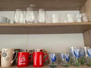 Coffee and tea making facilities at Athens Riviera: 2 bed / 3' walk from the beach