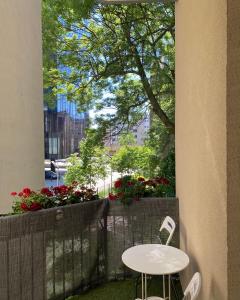 Vonkajšia záhrada v ubytovaní Apartament - U Wujka