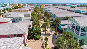 an aerial view of a row of houses at Popsicles and Flip Flops VW8 in Port Aransas