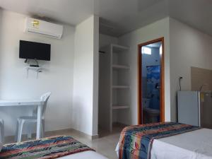 Postel nebo postele na pokoji v ubytování Cabaña Villa Carmen