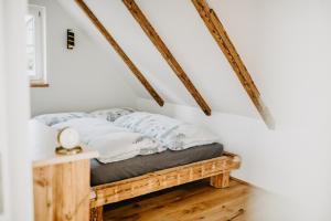 Postel nebo postele na pokoji v ubytování Landhaus K07 + 34 fotografií