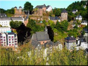 Nespecifikovaný výhled na destinaci Monschau nebo výhled na město při pohledu z hotelu