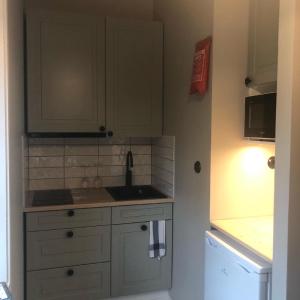 Kuchyň nebo kuchyňský kout v ubytování Mathildedal Private Apartments