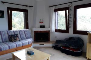 A seating area at Perivoli