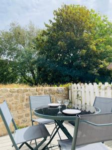 Κήπος έξω από το Chaumière des Dunes à 350m de la plage de Kerhillio