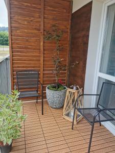 Balkon lub taras w obiekcie APARTAMENT BIESZCZADY