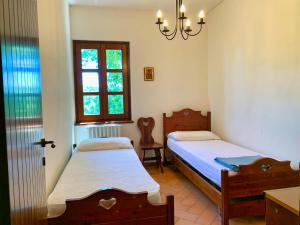 Ένα ή περισσότερα κρεβάτια σε δωμάτιο στο Villa Le Brugnolete - Appartamento Est
