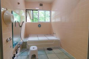 A bathroom at Myoko Mountain Lodge