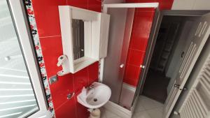 Koupelna v ubytování Apartments Veronika