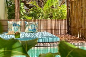 Un jardín fuera de Cabanas Tulum- Beach Hotel & Spa
