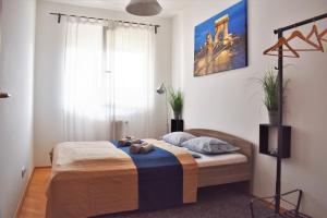 Posteľ alebo postele v izbe v ubytovaní Cosy Apartment In Budapest Downtown WITH Free Garage Parking
