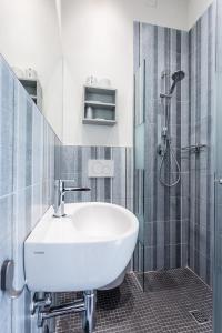 Koupelna v ubytování Hotel Gaia