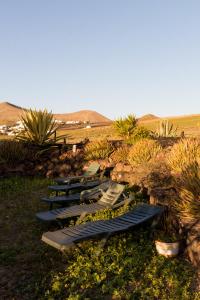 una fila di kayak allineati in un campo di Joya del Jable a Tao Altre 16 foto