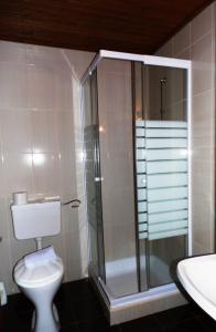 Kúpeľňa v ubytovaní Pension Tilly + 37 fotografií