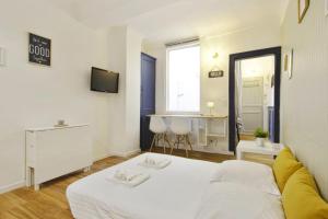 Un ou plusieurs lits dans un hébergement de l'établissement Charming flat in the heart of the old Bayonne