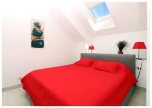 Postel nebo postele na pokoji v ubytování Apartment Jerko 2
