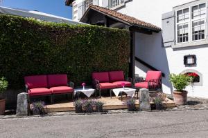 Χώρος καθιστικού στο Hotel de Charme Römerhof