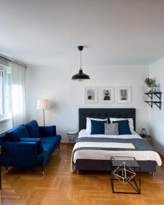 Posteľ alebo postele v izbe v ubytovaní Apartman Welcome to Trešnjevka