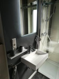 Koupelna v ubytování Ferienhaus Frank Saathoff