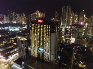 巴拿马城景观或在酒店看到的城市景观