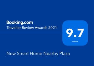 Сертификат, награда, табела или друг документ на показ в New Smart Home Nearby Plaza