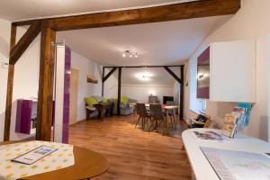 Posezení v ubytování Ferienwohnung Kruppa