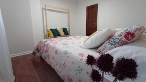 Posteľ alebo postele v izbe v ubytovaní O Lagar apartamento grande y luminoso. 8 personas.