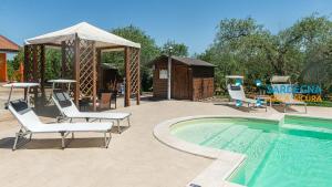 The swimming pool at or close to Domo Galante